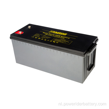 12V 200AH Deep Cycle Lood Agm-batterij